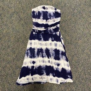 So Tye Dye Strapless Dress